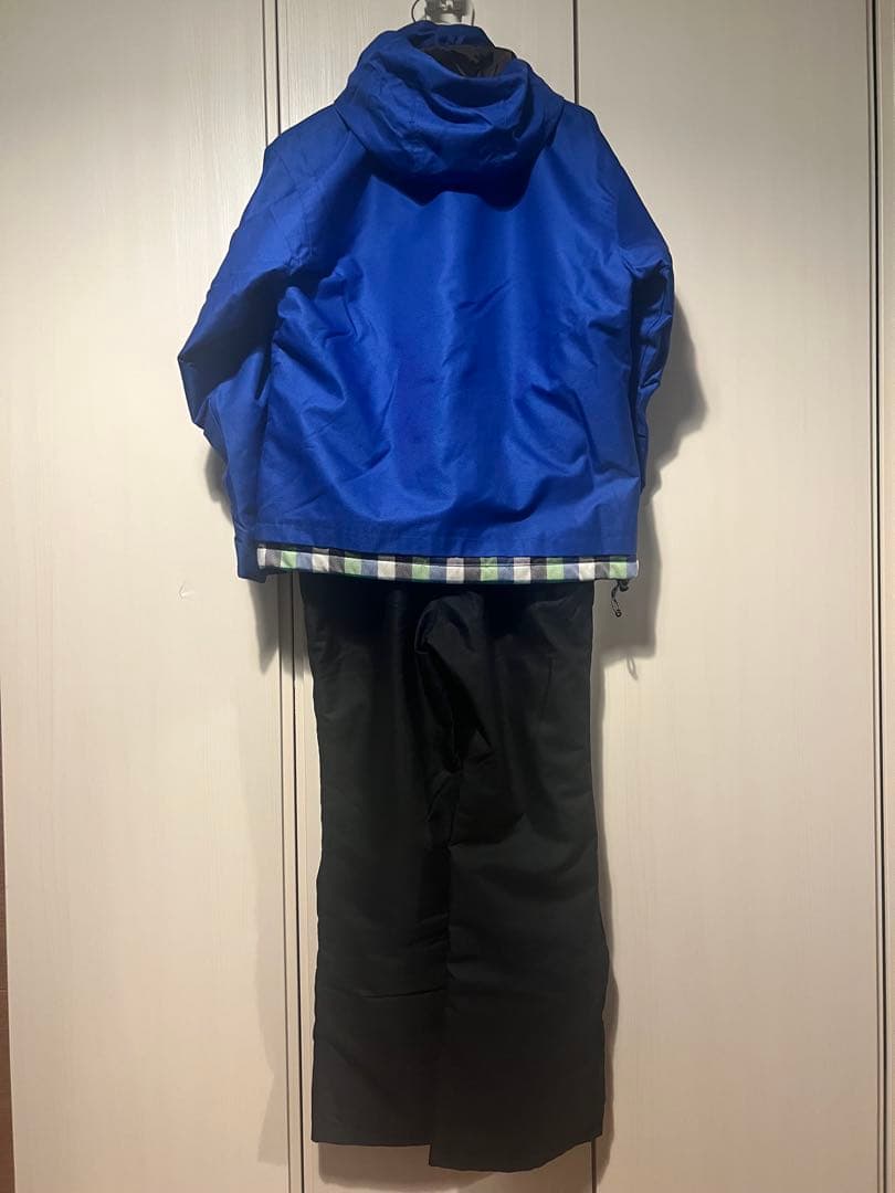 スキーウェアセット 青/黒