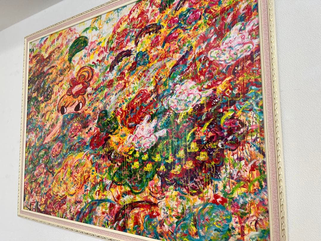 今だけ　ロッカクアヤコのシルクスクリーン「Untitled」　額装