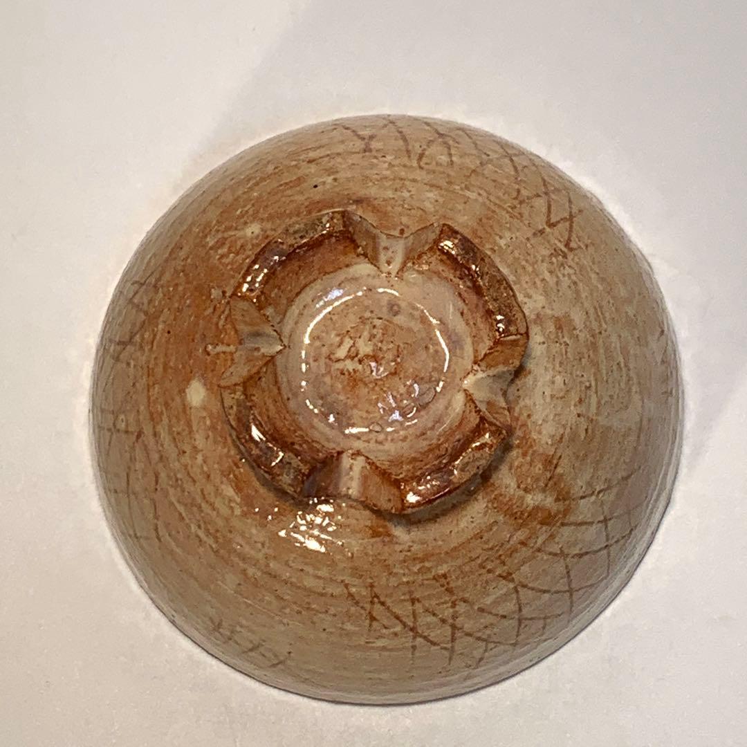 【茶道具】抹茶碗　十二代 土谷一水　萩焼 　共箱　R0575ダW