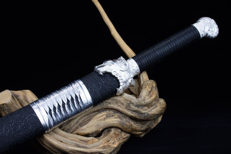 雪紋金単刀 武具　刀装具　日本刀　模造刀
