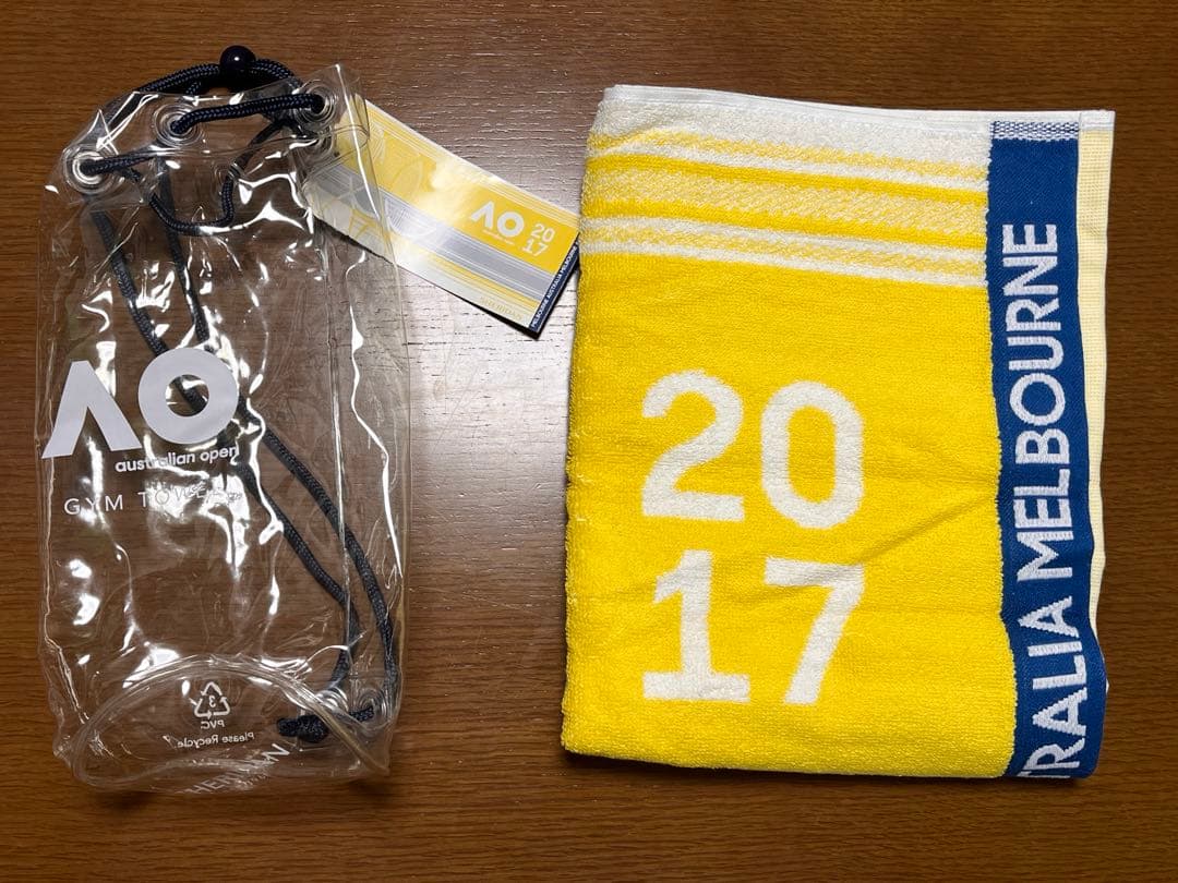 Australian Open Tシャツ ネイビー　タオル　2017年