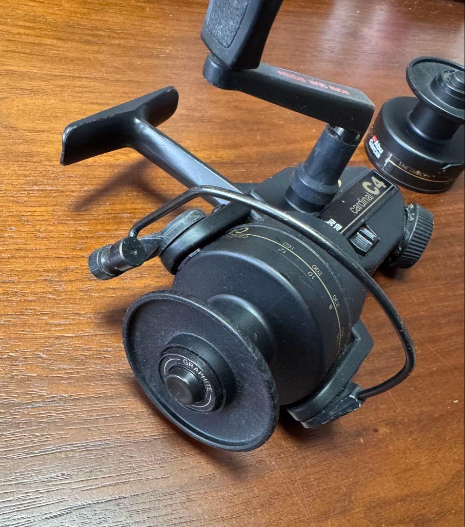 ★動作確認済★アブガルシア　cardinal C4 スプール予備付き②