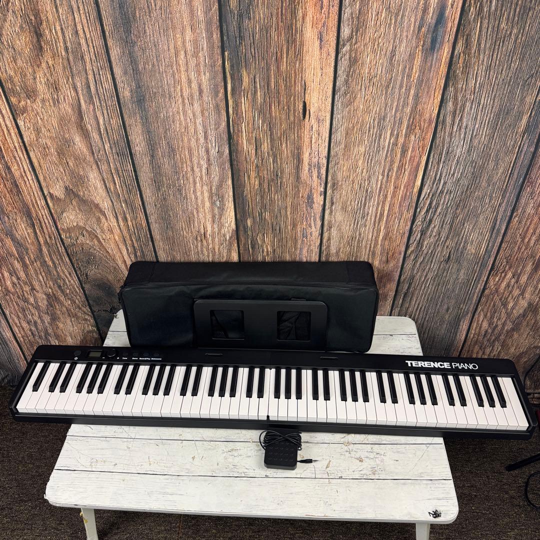 TERENCE 電子ピアノ 88鍵盤 折り畳み式 ピアノ