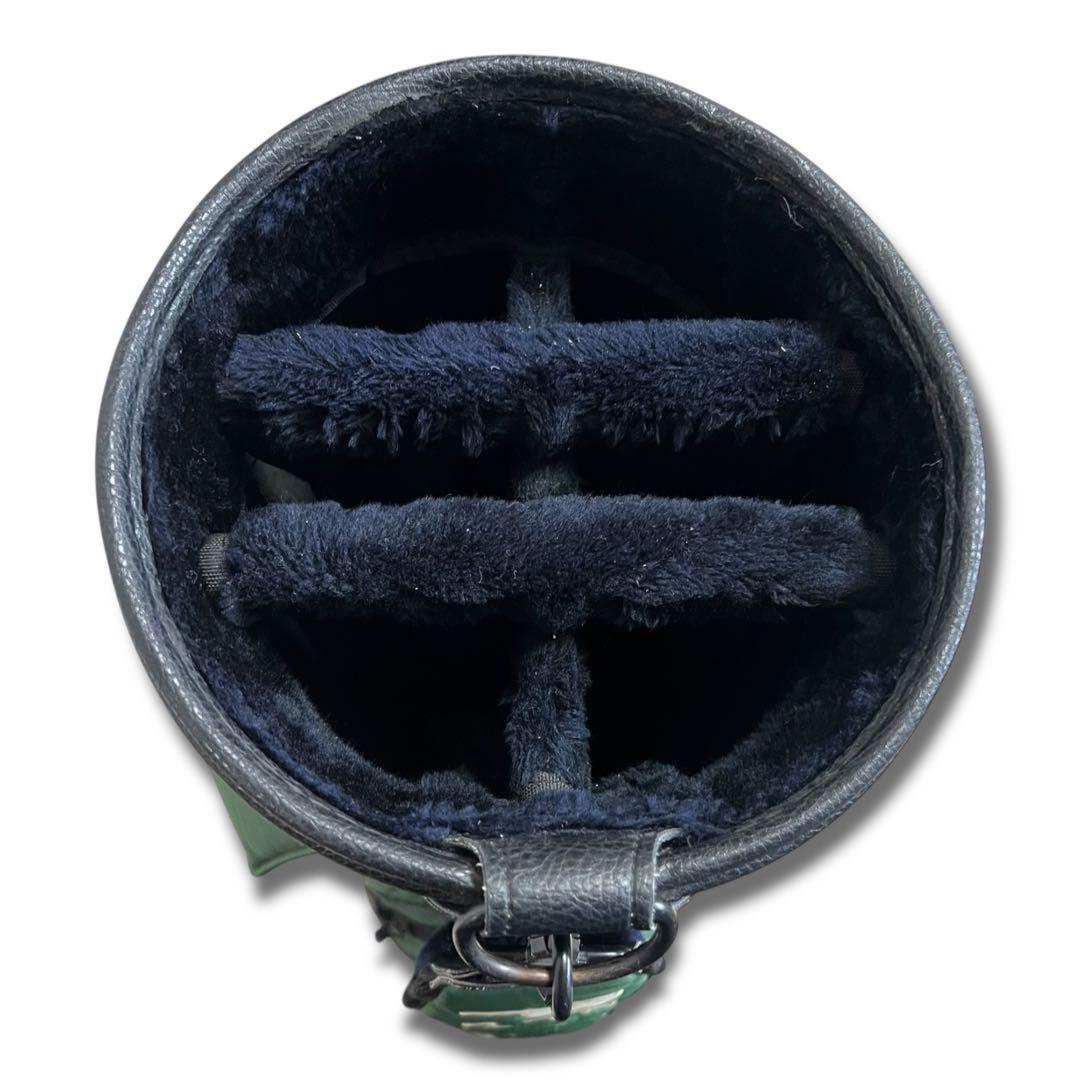 ヴィンテージ 美品 パーリーゲイツ キャディバッグ モスグリーン カーキ ゴルフ