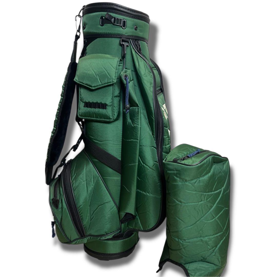 ヴィンテージ 美品 パーリーゲイツ キャディバッグ モスグリーン カーキ ゴルフ
