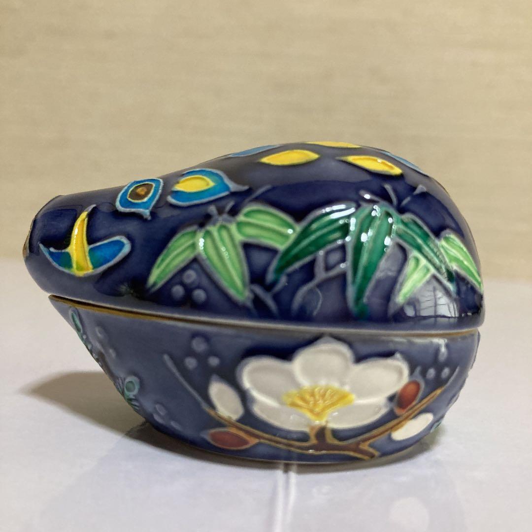 茶道具　山本一如　干支香合　いのしし