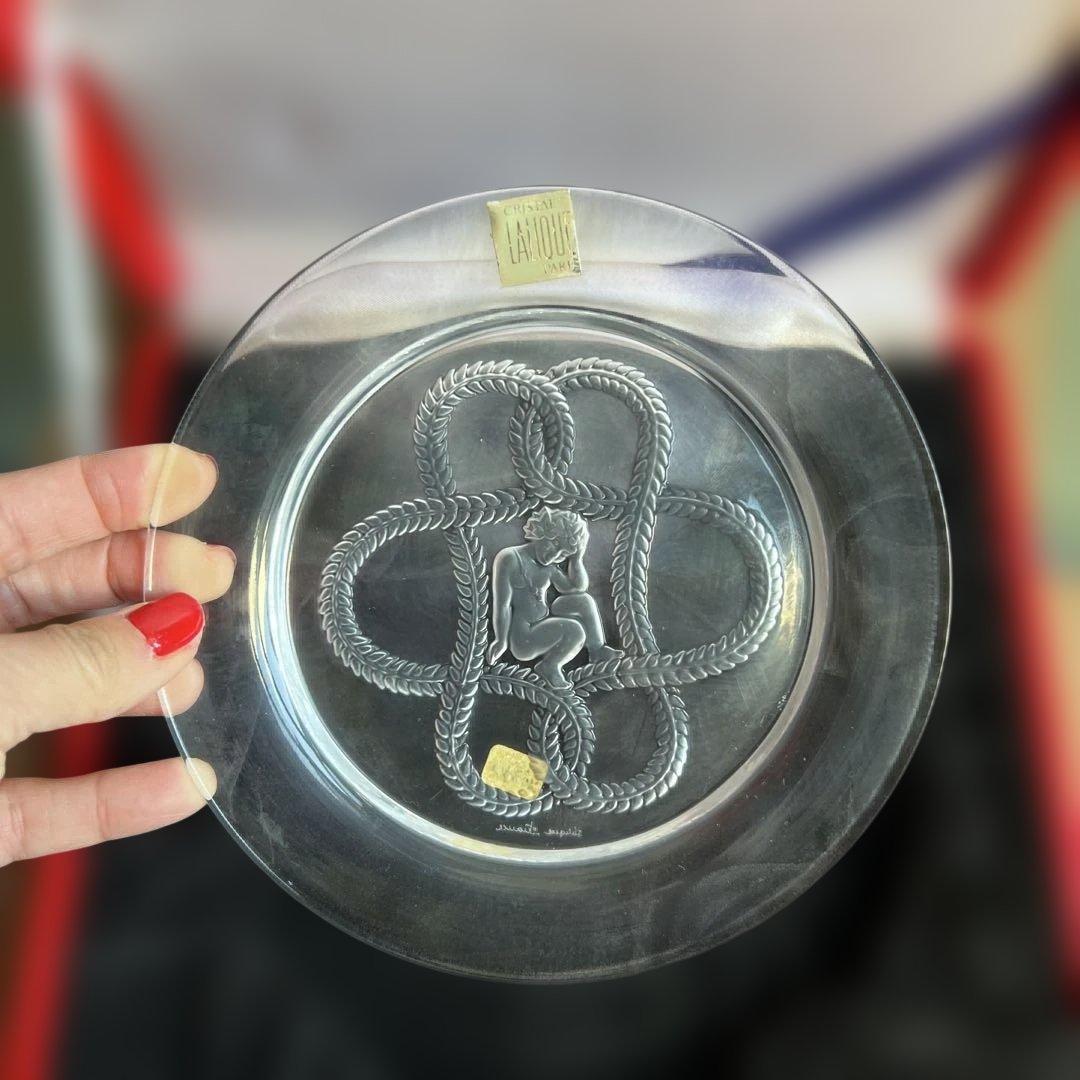 ルネ・ラリック　クリスタルガラス　お皿 2/6