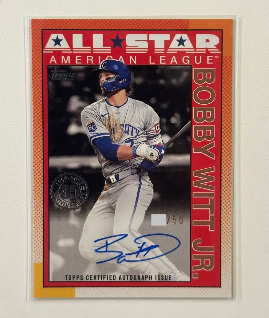 topps Bobby Witt Jr. 直筆サイン AUTO 50枚限定