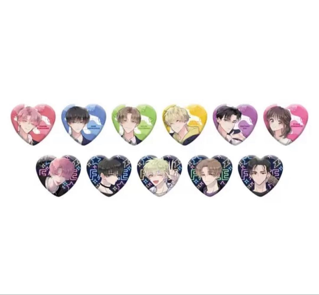 多聞くん今どっち コラボカフェ トレーディング ハート缶バッジ コンプリート