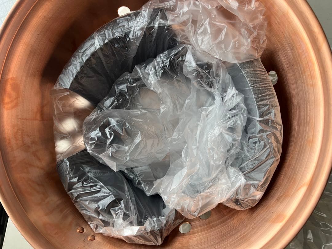 銅製バーベキューグリル ハンドル付き