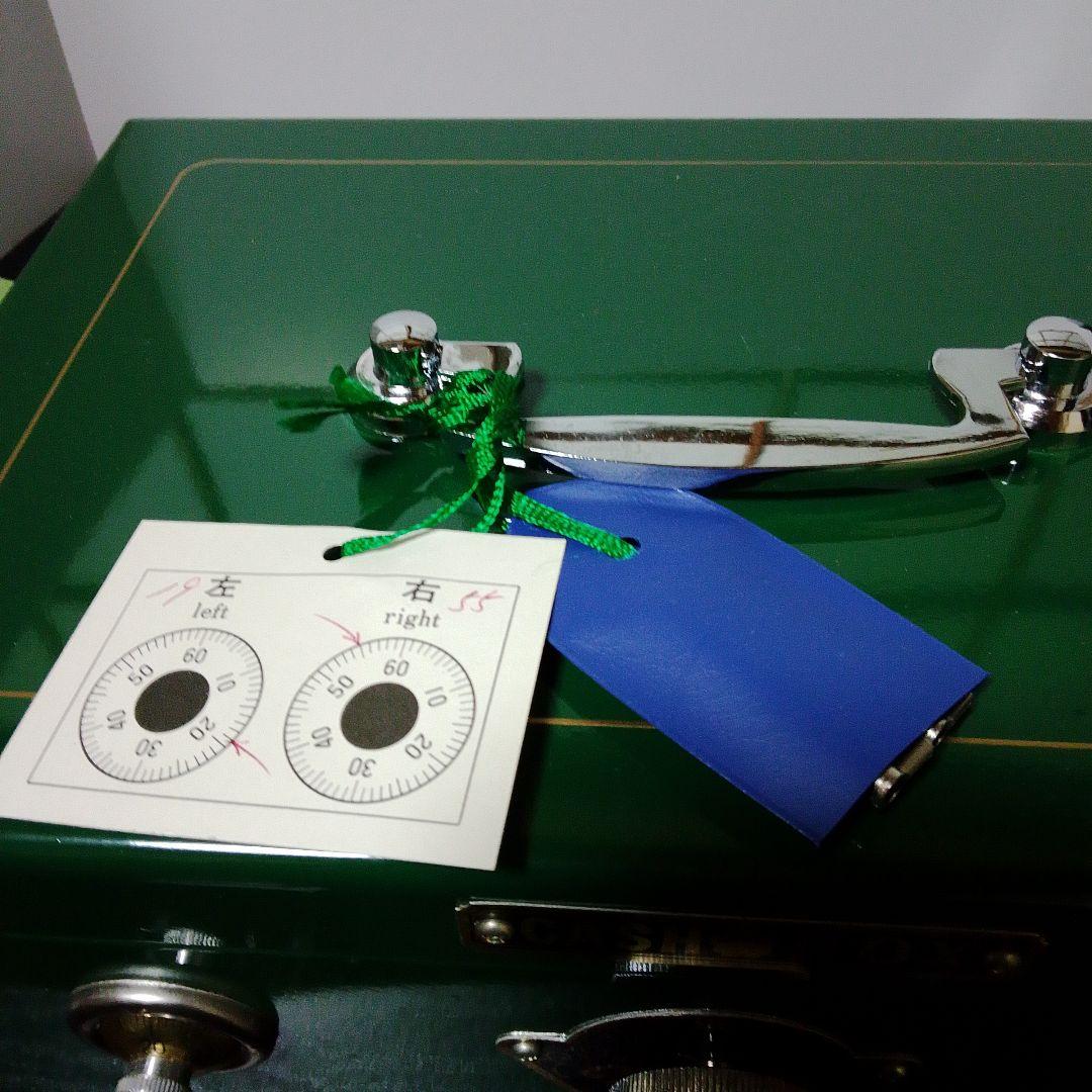 超希少未使用品　昭和レトロ緑色キャッシュボックス ダイヤル式