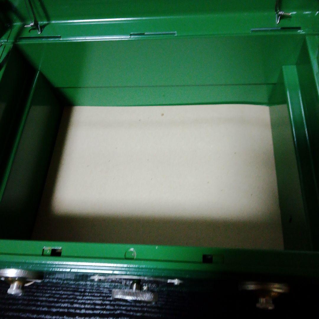 超希少未使用品　昭和レトロ緑色キャッシュボックス ダイヤル式