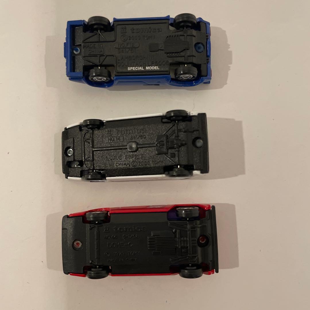 激レア 特別仕様トミカ 3台セット LP500S ロータスエスプリ 童夢-零