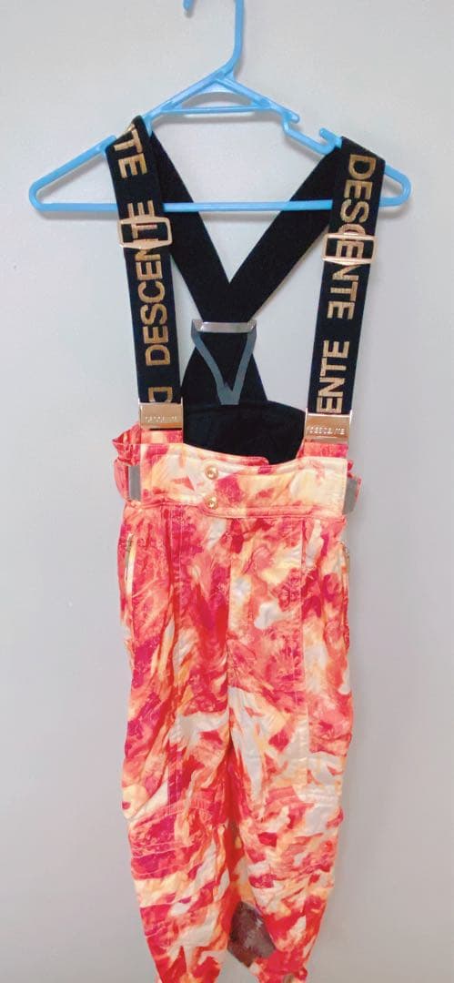 DESCENTE スキーウェア 赤 オレンジ