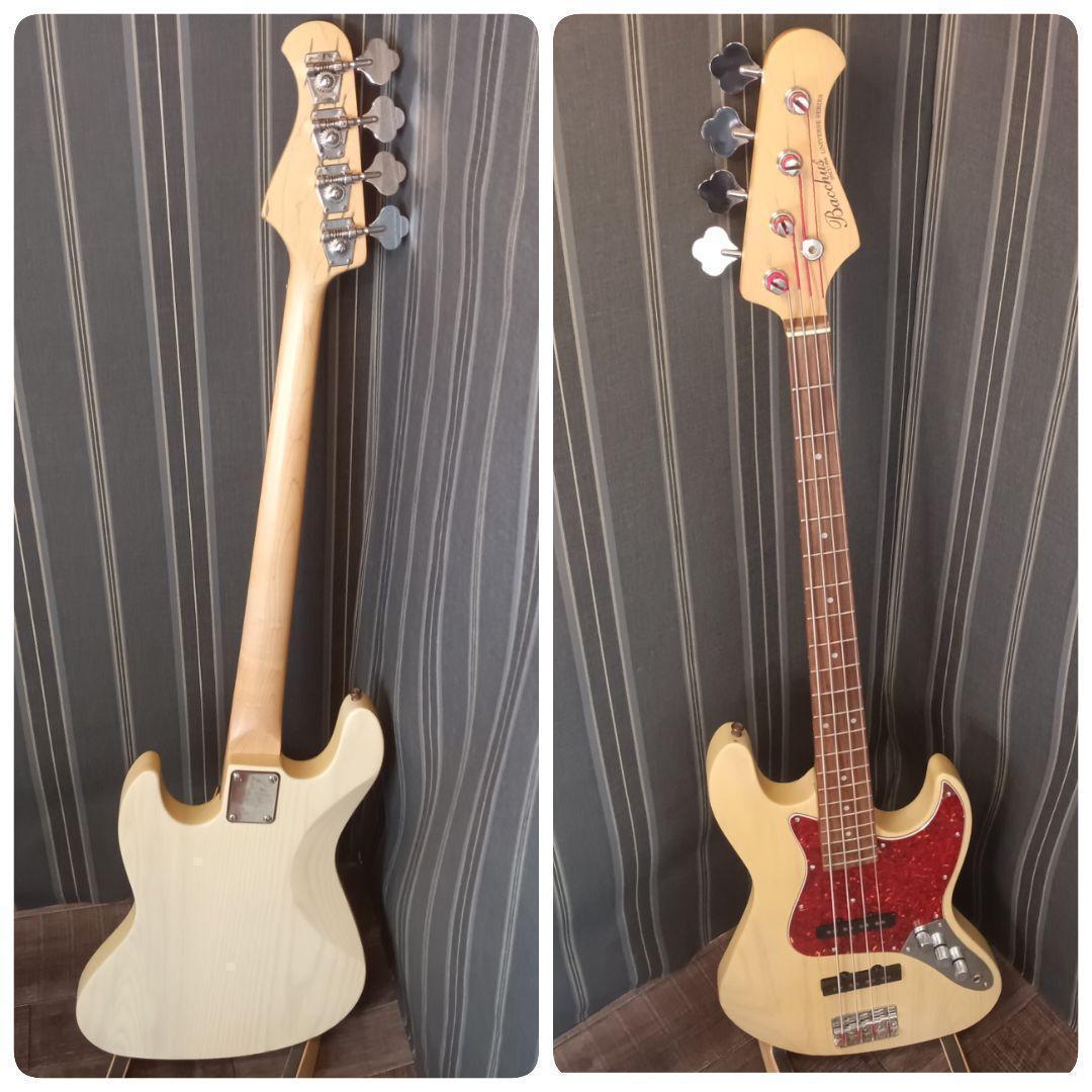 木目 杢目 Bacchus バッカス ウッディ ナチュラル エレキベース ジャズ