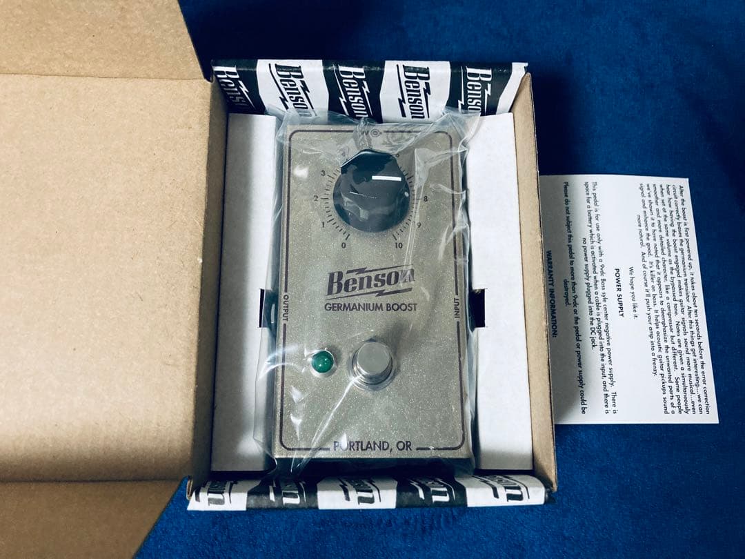 Benson Amps Germanium Boost 限定カラー