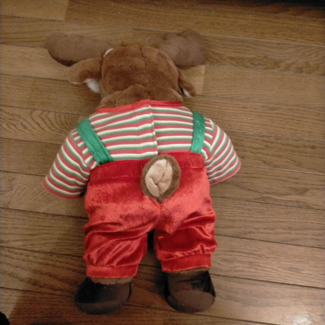 ビルドアベア　クリスマスコスチューム付　トナカイぬいぐるみ　光る