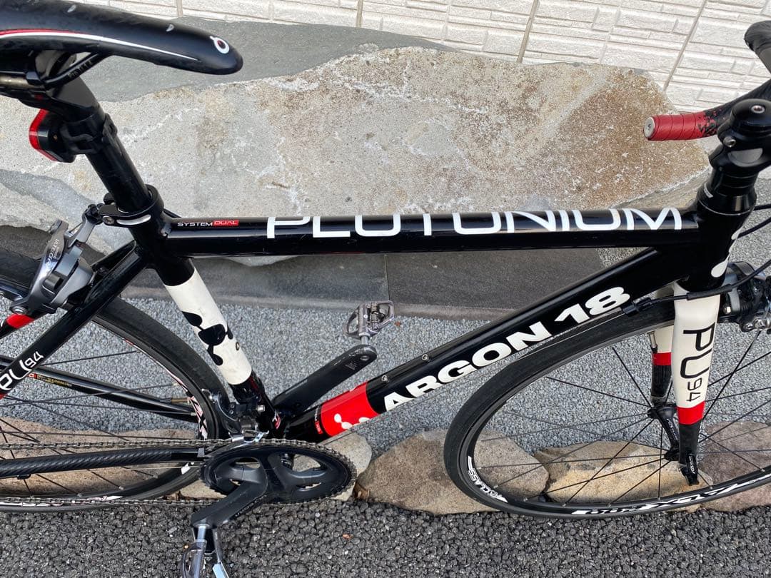 ARGON18 ロードバイクフレーム ブラック/レッド サイズ XS アルテグラ