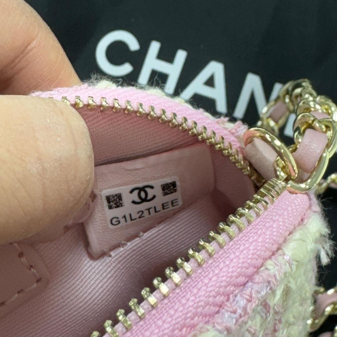 限定版✨非売品ピンク ツイード ショルダーバッグ