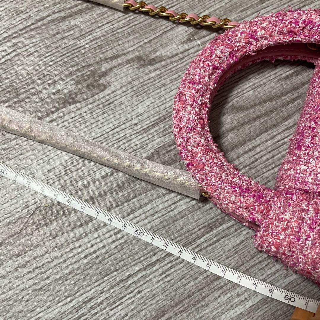 【激レア】CHANEL シャネル ツイード ハンドバッグ ピンク ノベルティ