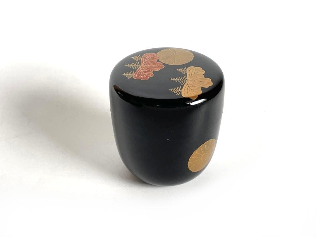 漆工　蒔絵師　中村宗尹　高台寺　中棗　棗　菊桐蒔絵　茶道具