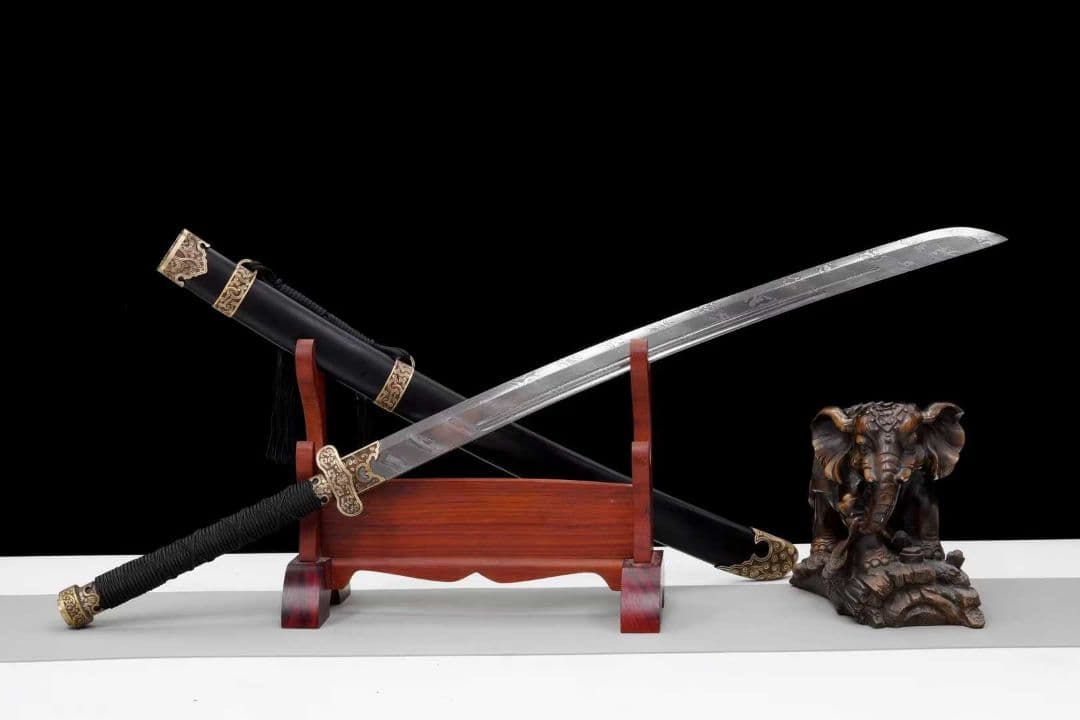 【古青刀】古兵器 刀装具 日本刀　模造刀 居合刀 武士道 鑑賞用 美術刀 贈り物