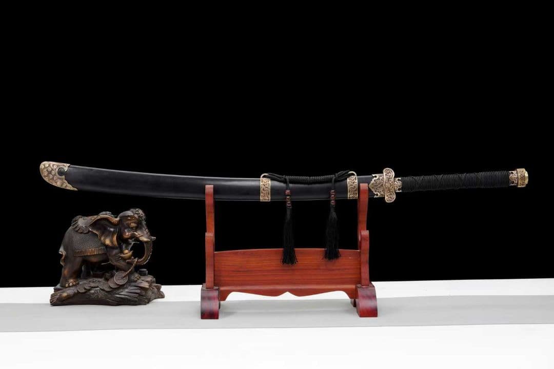 【古青刀】古兵器 刀装具 日本刀　模造刀 居合刀 武士道 鑑賞用 美術刀 贈り物