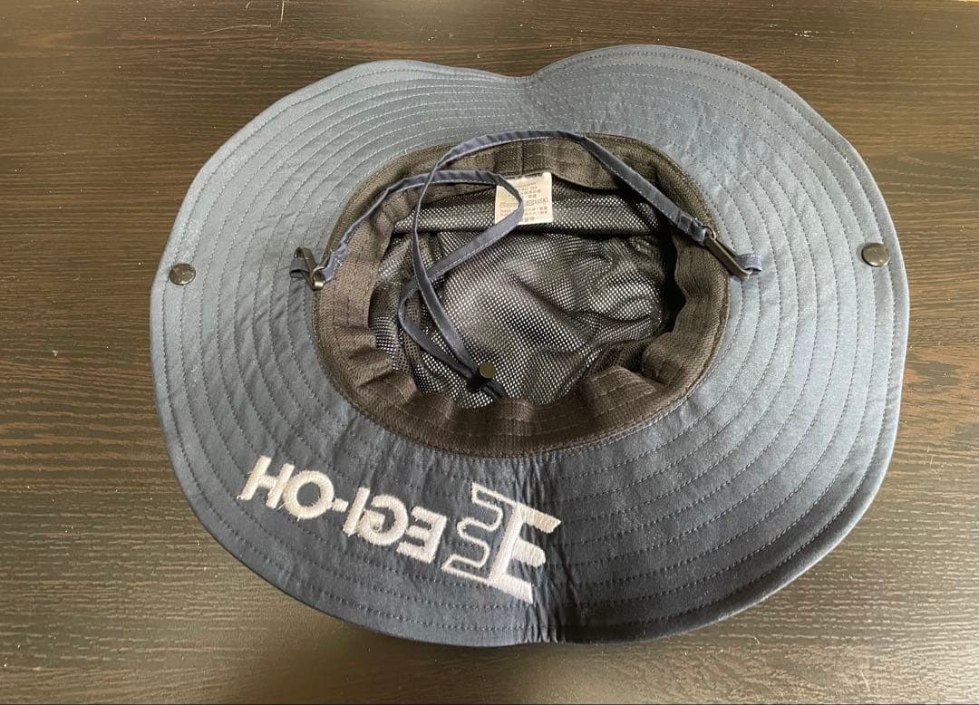 美品　EGI-OH マイスターハットII ネイビーエギ王ヤマシタ