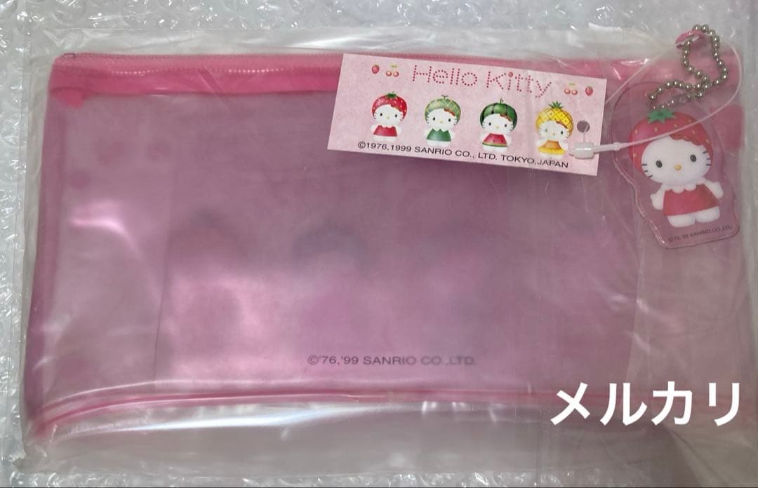 平成レトロ サンリオ キティ 1999年 ペンケース フルーツ