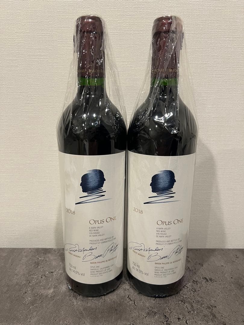 Opus One 2018 赤ワイン 750ml 2本セット　当たり年98点評価