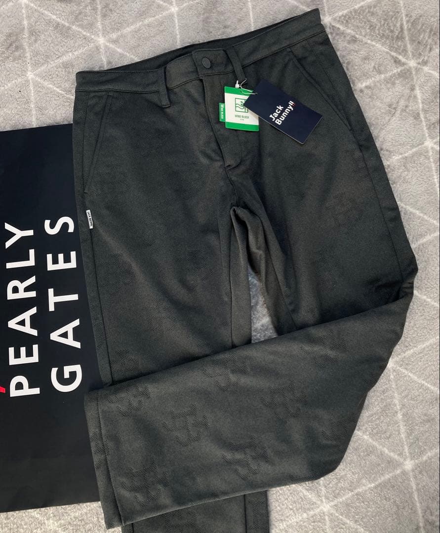 新品 ジャックバニー ピンソニック裏フリース 防風テーパードパンツ(4)Mグレー