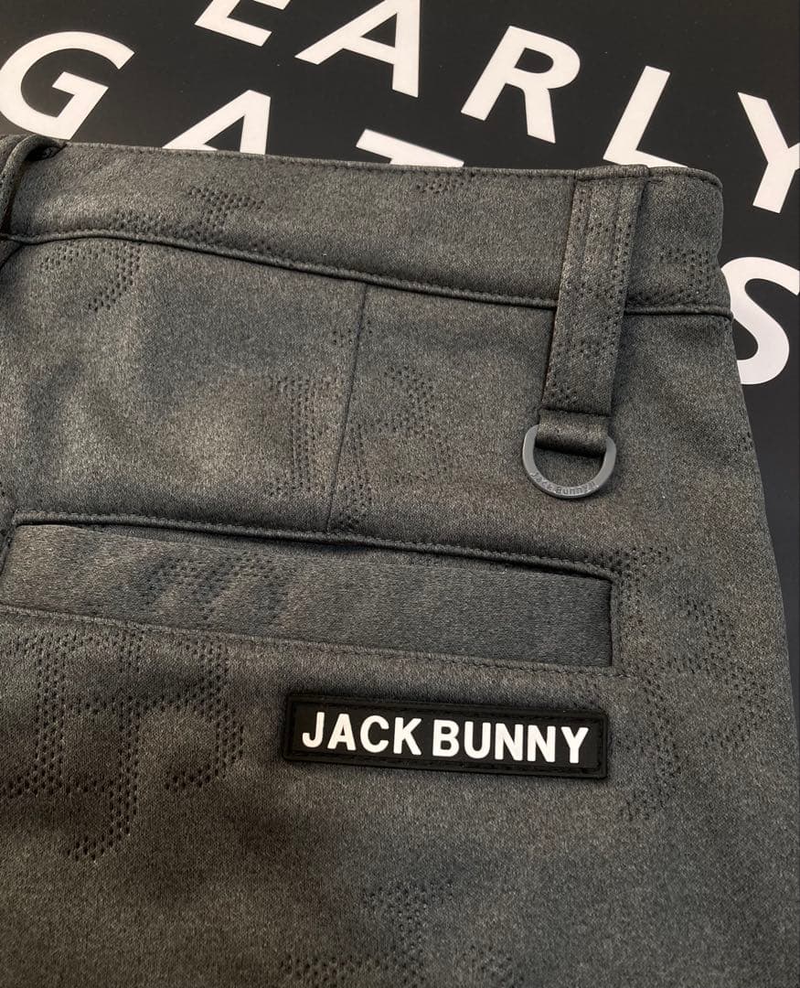 新品 ジャックバニー ピンソニック裏フリース 防風テーパードパンツ(4)Mグレー