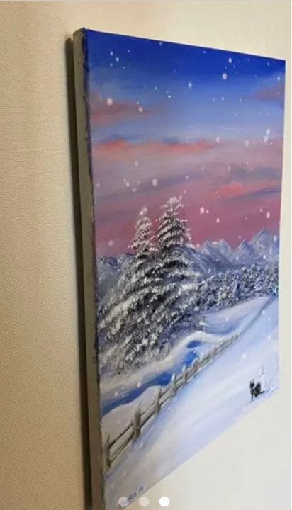 白猫と黒猫シリーズ　冬景色