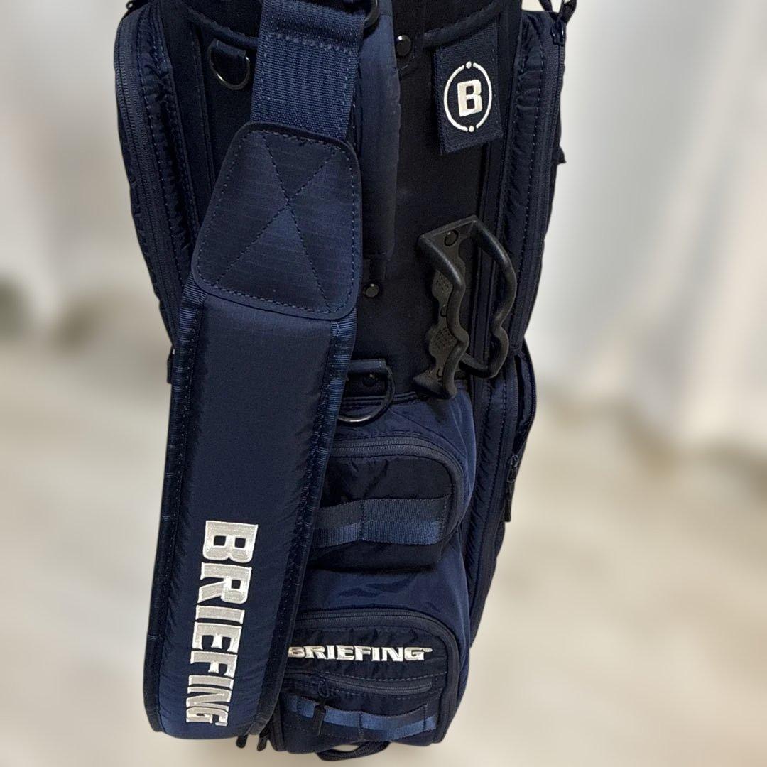 CR-6 BRIEFING ネイビー キャディバッグ 未使用フード付