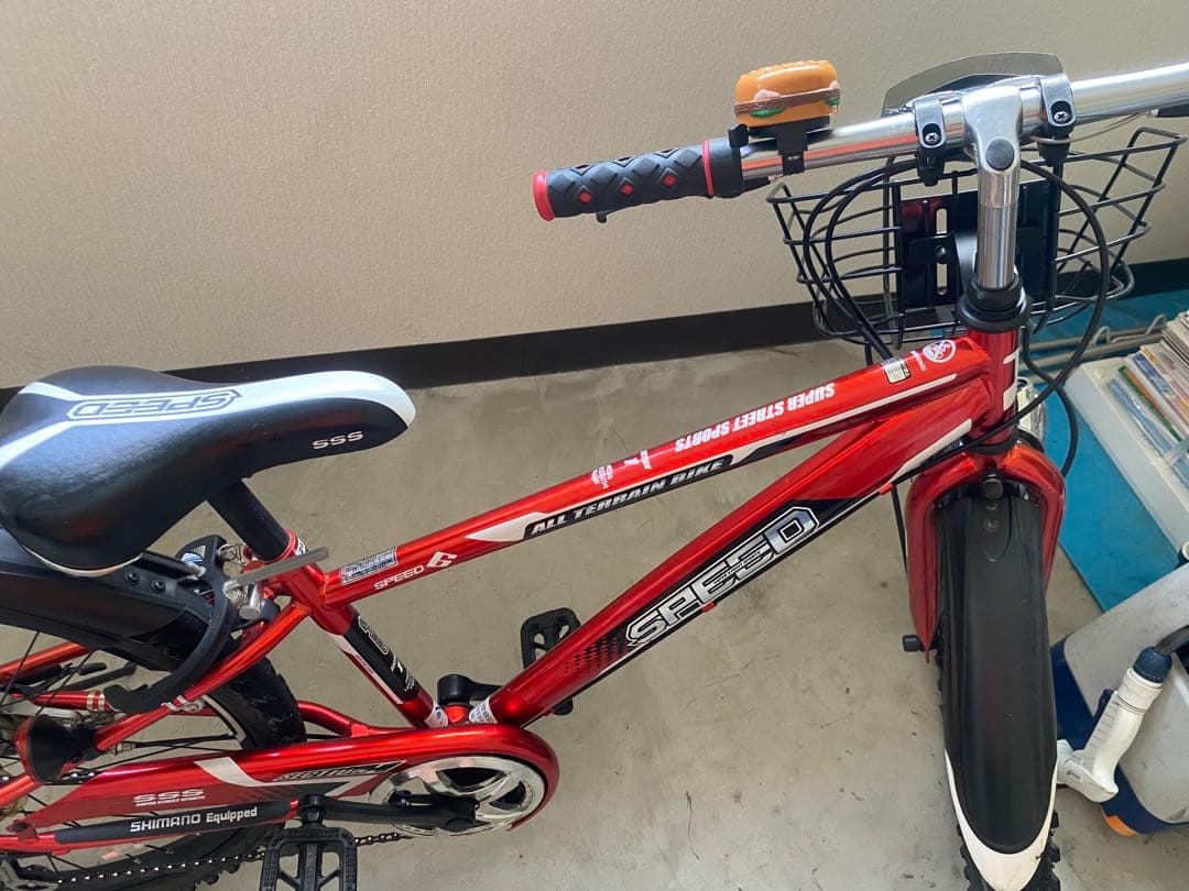 【引取り希望】自転車 子供用 24インチ 室内保管 赤 仙台市