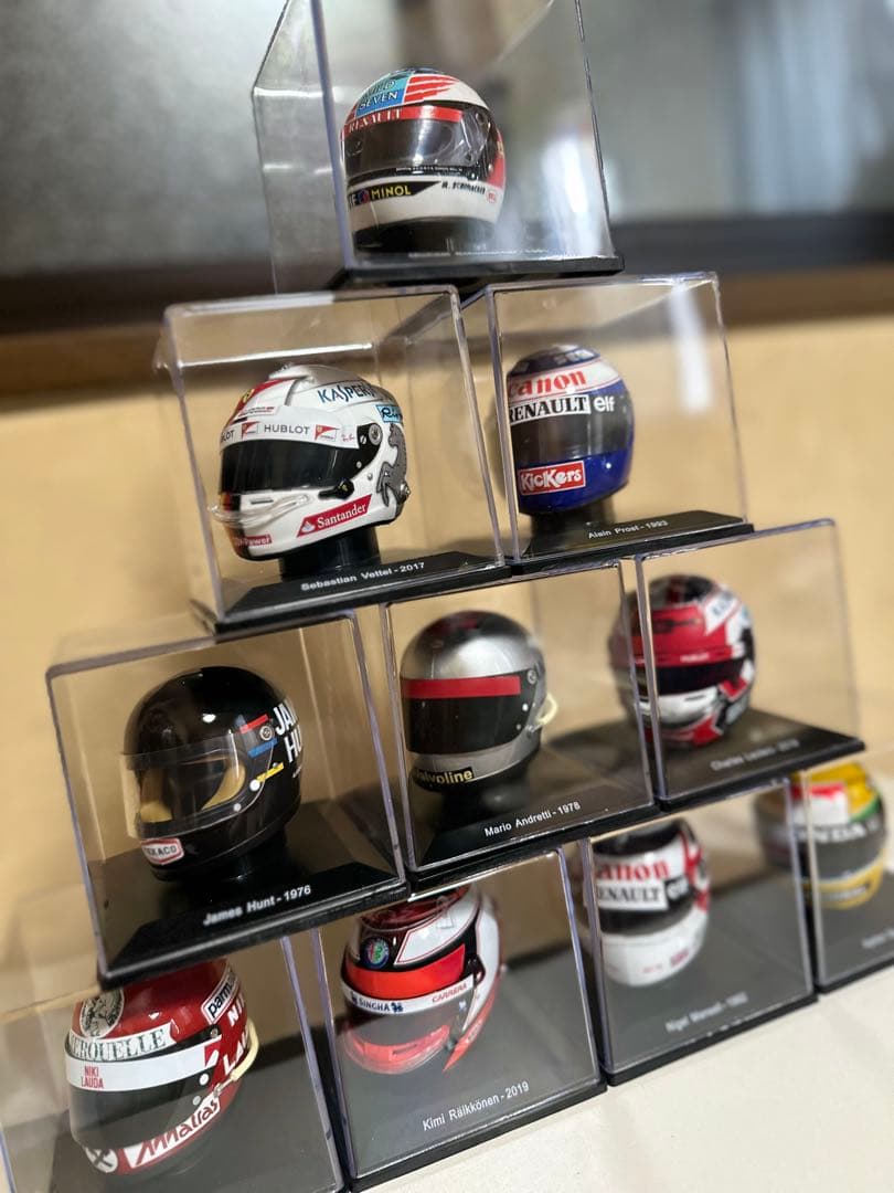 フルセット、ビッグスケールF1コレクション　1／5スケールヘルメットコレクション