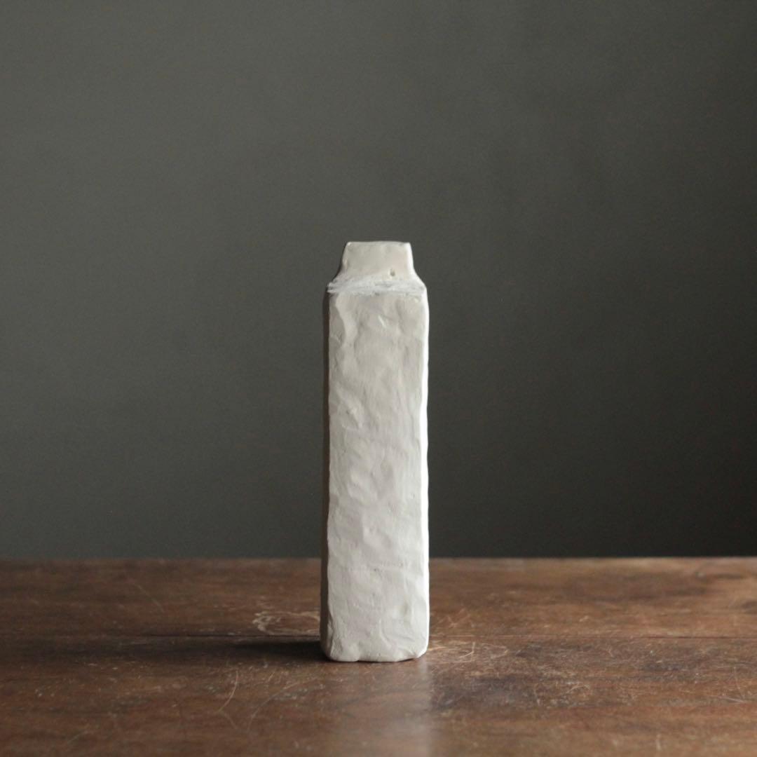 石塑粘土 立体作品 「高い塔の家」 No.3 オブジェ 現代美術