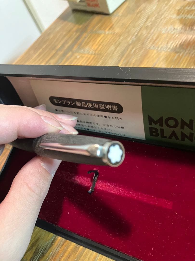 美品　MONTBLANC グレー EF 万年筆　585