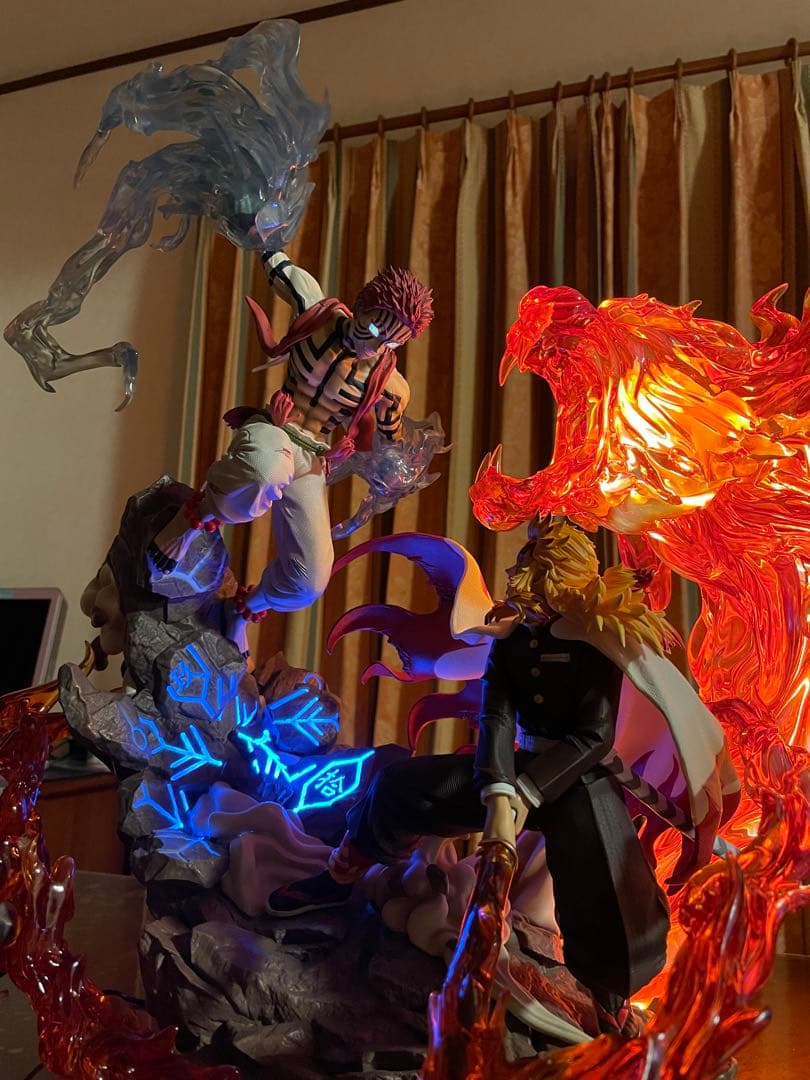 鬼滅　煉獄杏寿郎 vs 猗窩座 フィギュア　Hero Belief studio