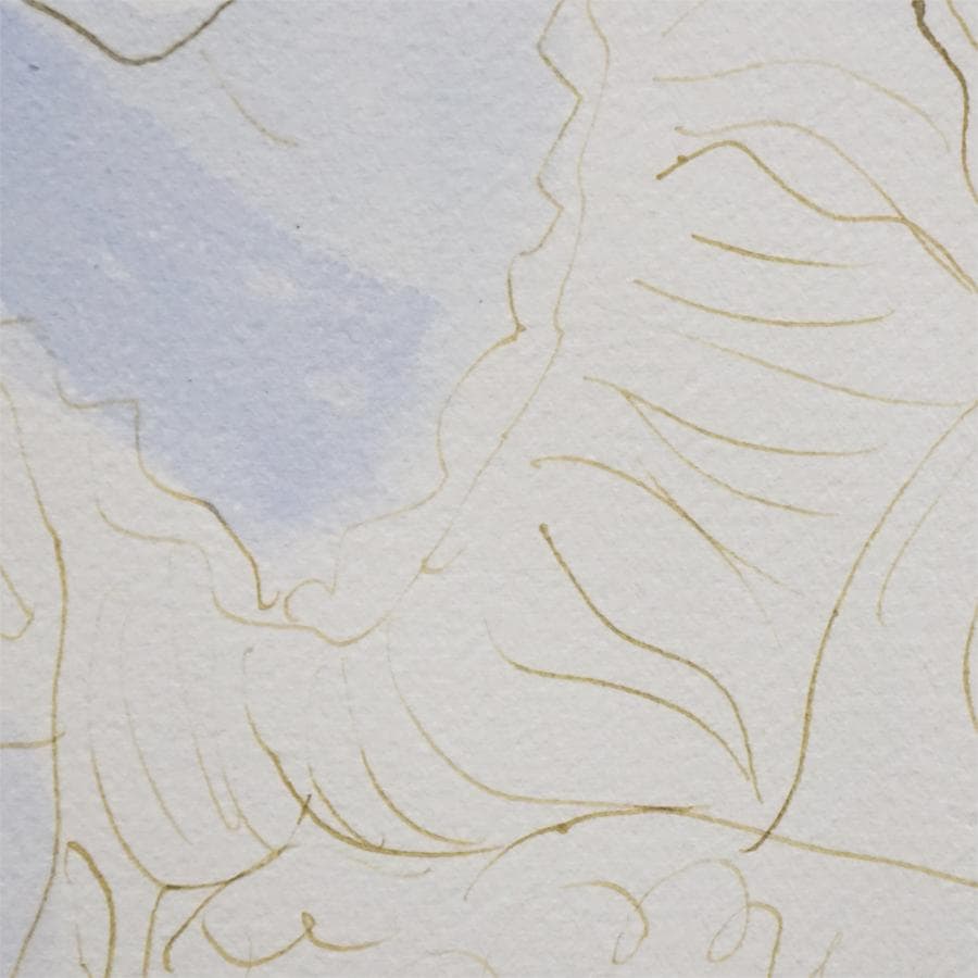 作者不詳 肉筆水彩画 裏書きサイン有 絵画 女性像 美術 美術品