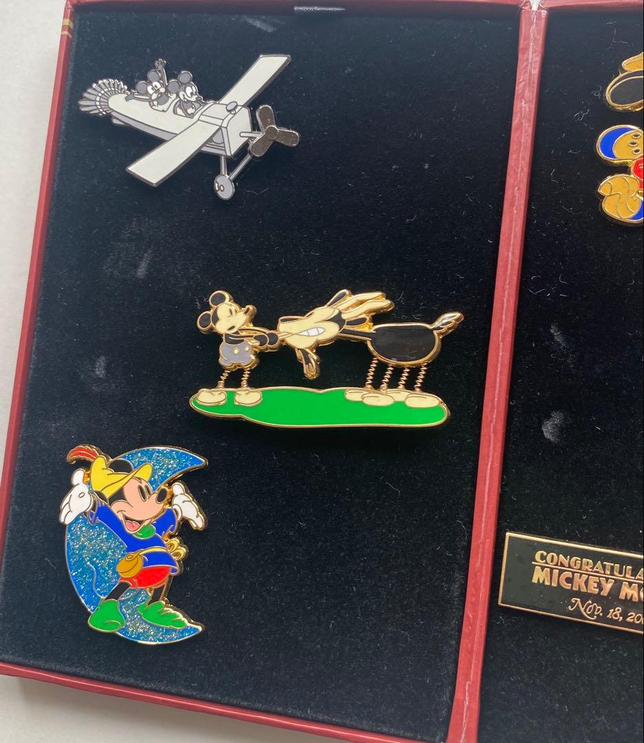 ミッキーマウス　75周年　ピンバッジセット　ミッキー　2003年　平成レトロ