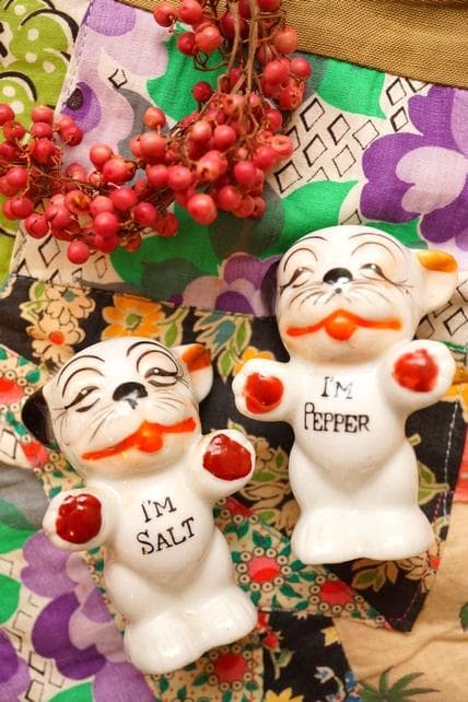 希少 40s 50s Vintage Bonzo Salt＆Pepper