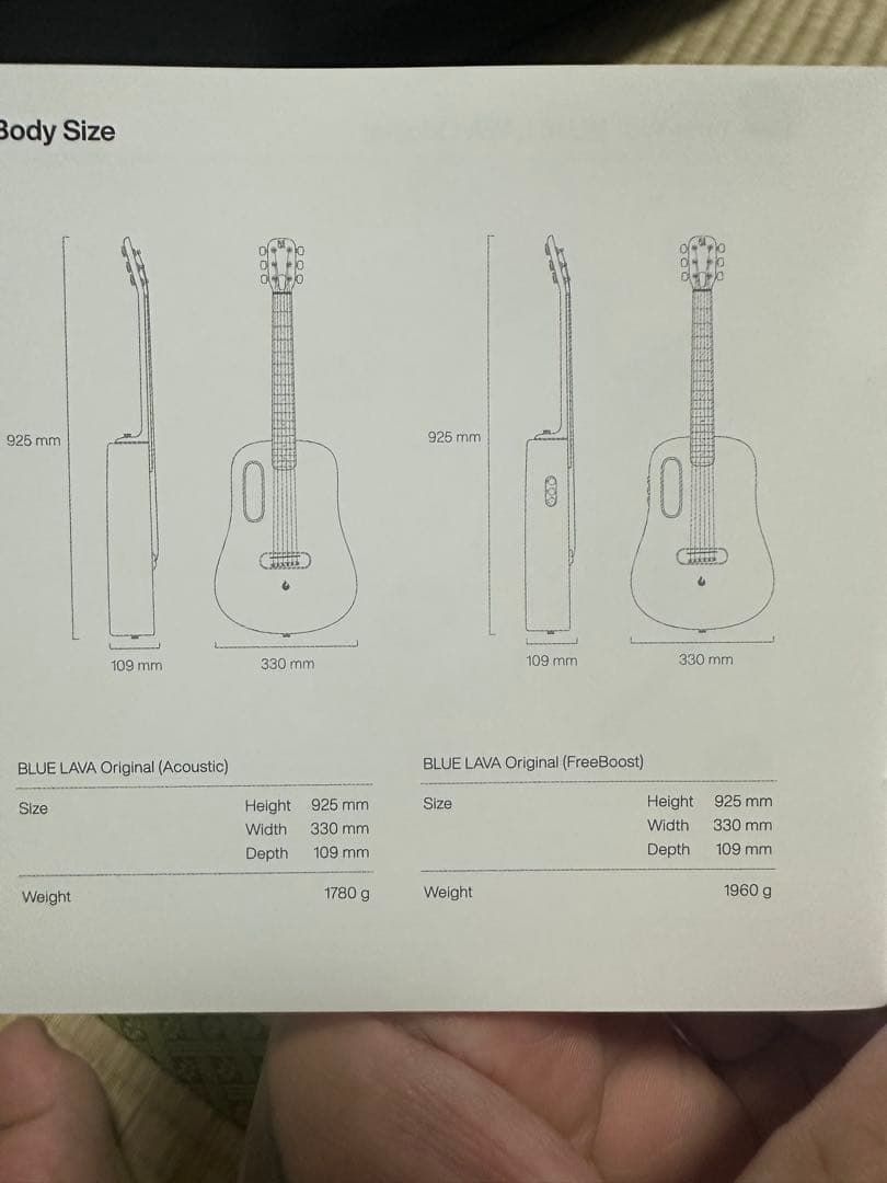 LAVA Music BLUE LAVAORIGINALアコースティックギター