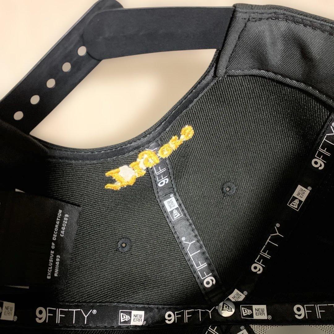 New Era ニューエラ 虎刺繍キャップ 虎文字 黒 阪神タイガース