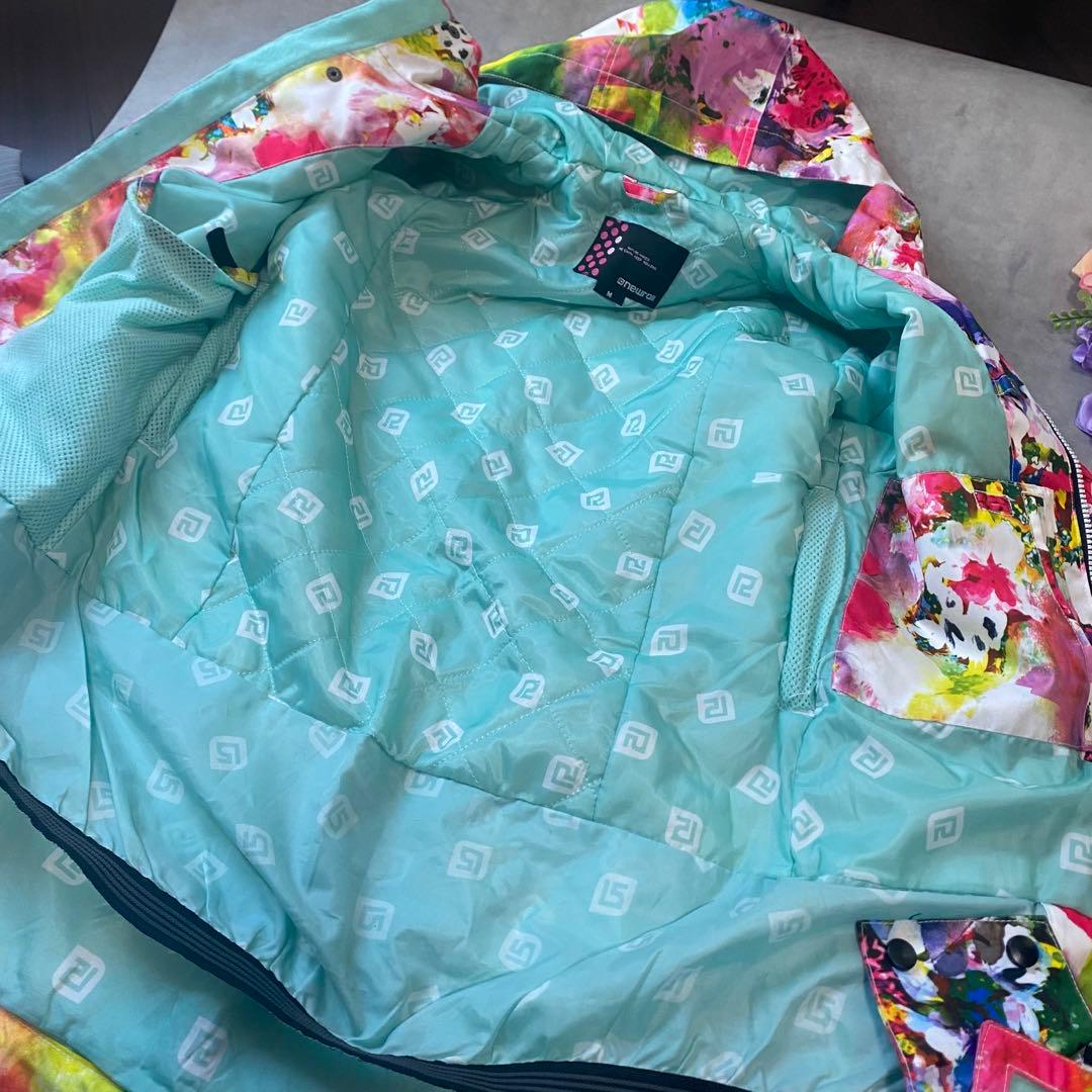 美品newroll派手柄ジャケット×Burton美脚パンツ・スノボウェアM