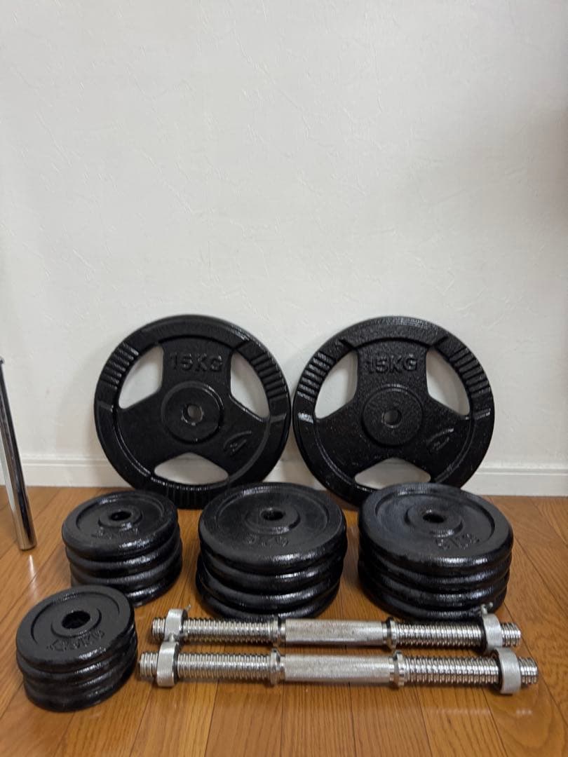 BODYMAKER バーベル85キロ　ベンチセット