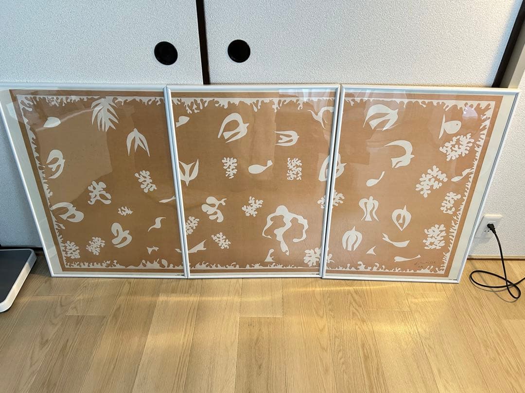 アンリ・マティス　B2ポスター3枚　フレーム付き　マティス展で購入