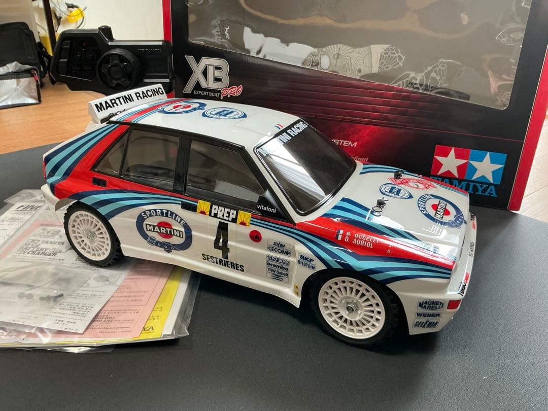 XBランチアデルタ インテグラーレ (TT-02) プロポ付き塗装済み完成モデル