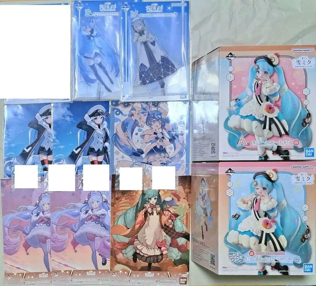 雪ミク　一番くじ　A賞　ラストワン　フィギュア　アクスタ　D　M　初音ミク