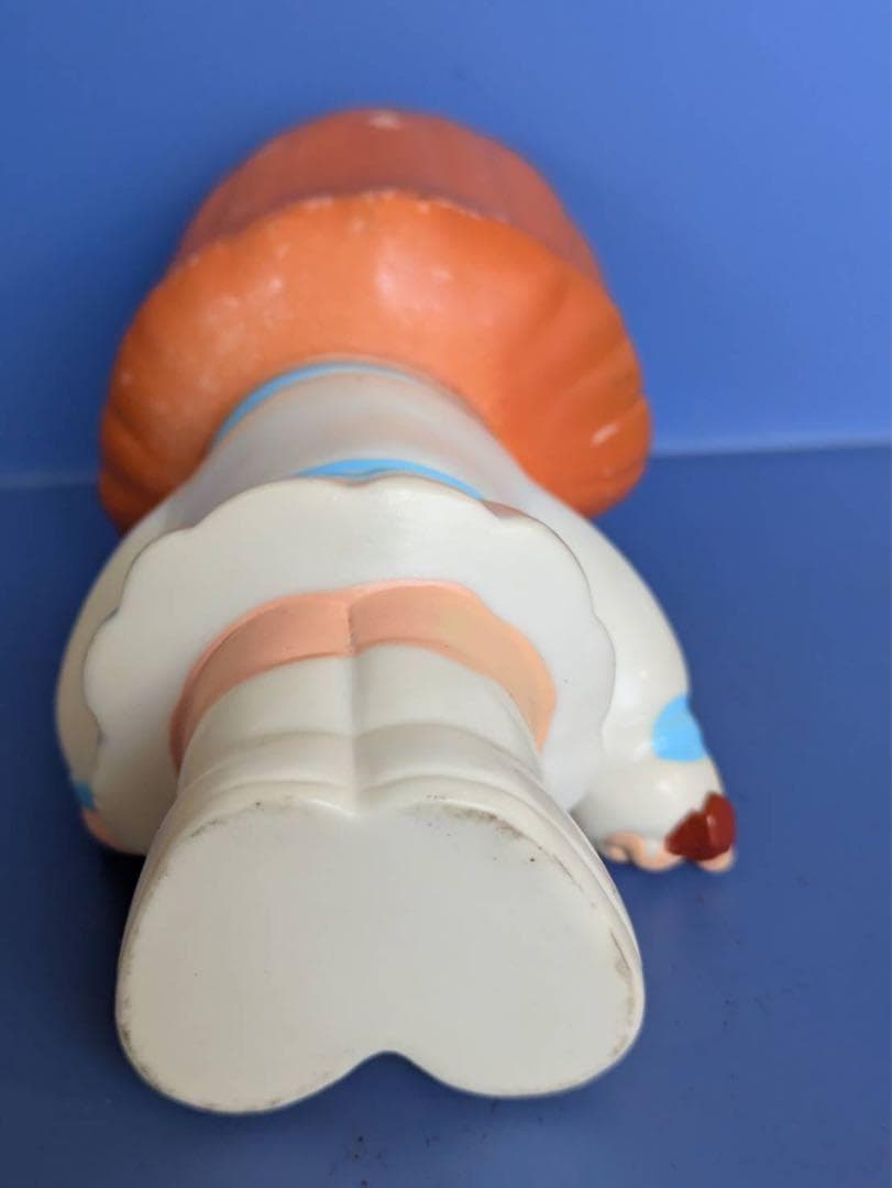 ノベルティ ソフビ人形 大成建設 テニス女の子貯金